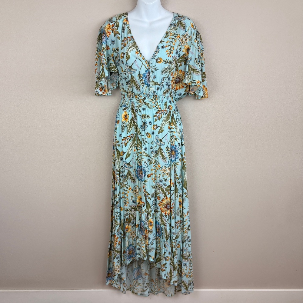 Abel the Label Floral Cottage Maxi Dress - Size Small